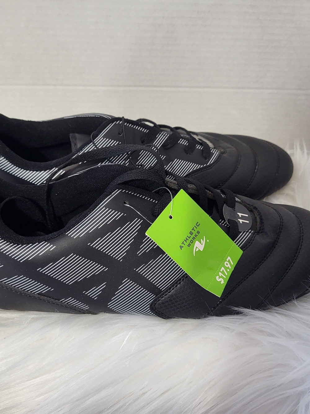 Athletic Works Men's Black Patterned Training Shoes